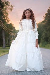 LITTLE TEMPEST TEEN TAFFETA TIERED GOWN